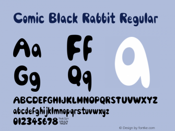Comic Black Rabbit Regular Version 1.00 July 2, 2014, initial release图片样张