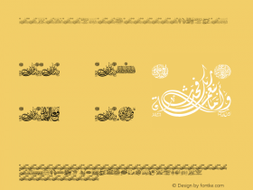 Aayat Quraan_031 Regular Version 1.00 July 23, 2014, initial release图片样张