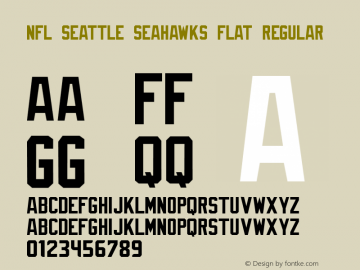Nfl Seattle Seahawks Flat Font Family Nfl Seattle Seahawks Flat Uncategorized Typeface Fontke Com