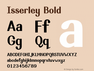 Isserley Bold Version 1.5图片样张