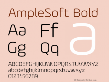 AmpleSoft Bold 001.001;com.myfonts.easy.soneri.amplesoft.light.wfkit2.version.4dmz Font Sample