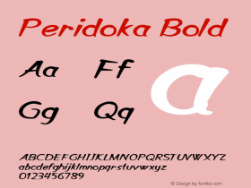 Peridoka Bold Version 1.000图片样张