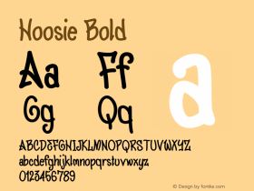 Hoosie Bold Version 1.000图片样张