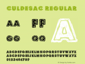 Culdesac Regular Version 1.00 August 3, 2014, initial release Font Sample