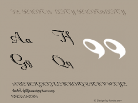 FZ SCRIPT 18  LEFTY SCRIPT18LEFTY Version 1.000 Font Sample