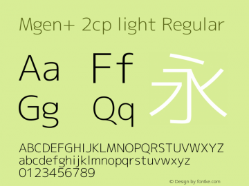 Mgen+ 2cp light Regular Version 1.058.20140828图片样张