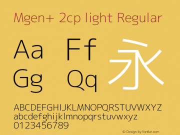 Mgen+ 2cp light Regular Version 1.059.20150116图片样张