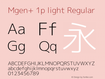 Mgen+ 1p light Regular Version 1.058.20140803图片样张