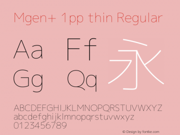 Mgen+ 1pp thin Regular Version 1.058.20140828图片样张