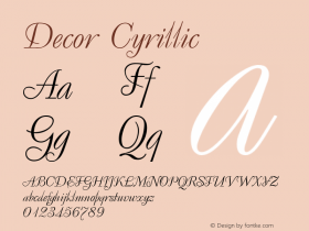 Decor Cyrillic 001.000图片样张