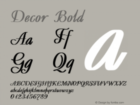 Decor Bold Converted from H:\FONTS\DECOR.BF1 by ALLTYPE Font Sample