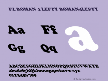 FZ ROMAN 4 LEFTY ROMAN4LEFTY Version 1.000图片样张
