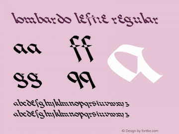 Lombardo Leftie Regular Unknown图片样张