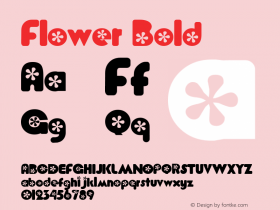 Flower Bold Altsys Fontographer 4.0.5J 99.5.25图片样张