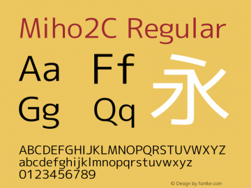 Miho2C Regular Version 1.060图片样张