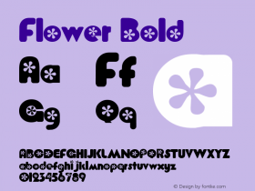 Flower Bold Altsys Fontographer 4.0.5J 99.5.25图片样张