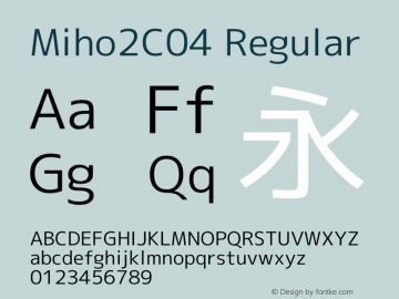 Miho2C04 Regular Version 1.059图片样张
