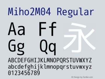 Miho2M04 Regular Version 1.058图片样张