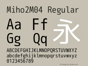 Miho2M04 Regular Version 1.059图片样张
