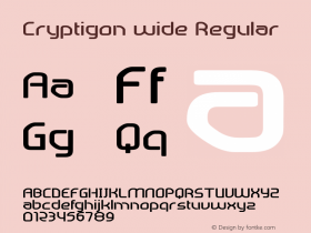 Cryptigon wide Regular Version 1.000图片样张