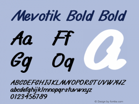 Mevotik Bold Bold 1.00图片样张