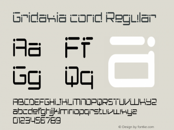 Gridaxia cond Regular Version 1.000图片样张