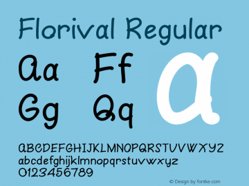 Florival Regular Version 1.000图片样张