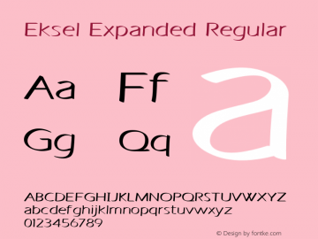 Eksel Expanded Regular Version 1.000图片样张