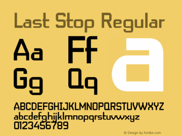 Last Stop Regular Version 1.000图片样张