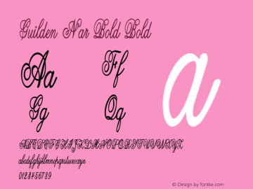 Guilden Nar Bold Bold Version 1.000图片样张