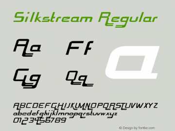 Silkstream Regular Version 1.000图片样张