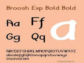 Broosh Exp Bold Bold Version 1.000图片样张