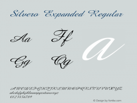 Silvero Expanded Regular Version 1.000 Font Sample