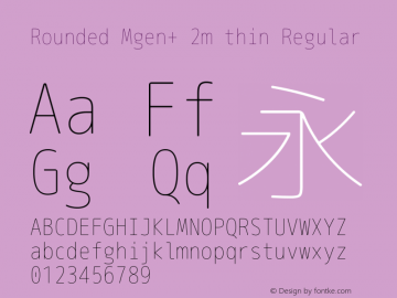 Rounded Mgen+ 2m thin Regular Version 1.059.20150116图片样张