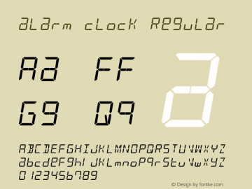 alarm clock Regular Version 1.00 September 19, 2012, initial release图片样张