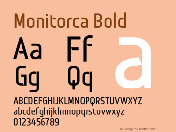 Monitorca Bold 1.0; CC 3.0 BY-ND Font Sample