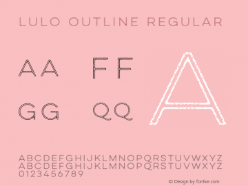 Lulo Outline Regular Version 1.000;com.myfonts.easy.yellow-design.lulo.outline.wfkit2.version.4ecr Font Sample