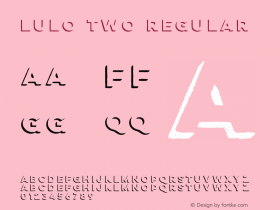 Lulo Two Regular Version 1.000;com.myfonts.easy.yellow-design.lulo.two-bold.wfkit2.version.4ecw图片样张