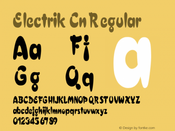 Electrik Cn Regular Unknown图片样张