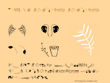 Garden Dingbats Dingbats 1.000 Font Sample