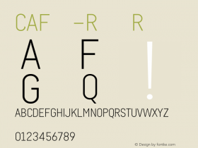 CAFourty-Regular Regular Version 0.902 Font Sample