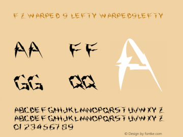FZ WARPED 9 LEFTY WARPED9LEFTY Version 1.000图片样张
