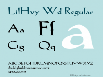 LilHvy Wd Regular Unknown图片样张