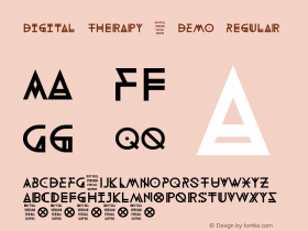 Digital Therapy - DEMO Regular Version 1.00 September 10, 2014, initial release Font Sample