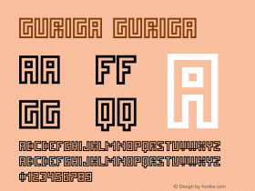 Guriga Guriga Version 1.000 Font Sample