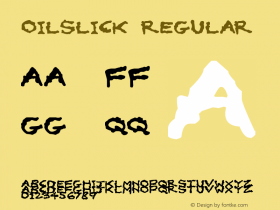 Oilslick Regular Version 1.00 September 13, 2014, initial release图片样张