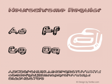 Neurochrome Regular Macromedia Fontographer 4.1 10/8/97图片样张