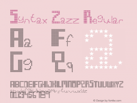 Syntax Zazz Regular Version 1.0 Font Sample