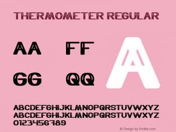 THERMOMETER Regular Version 1.00 September 26, 2014, initial release图片样张