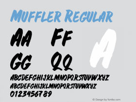 Muffler Regular Version 1.000;PS 001.001;hotconv 1.0.56 Font Sample